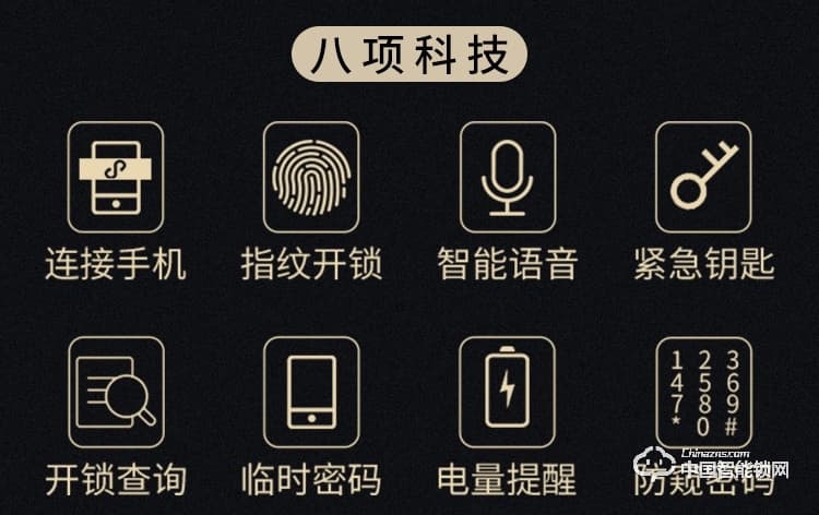 迪克曼智能锁 防盗锁新款指纹锁家用防盗门智能锁滑盖锁刷卡锁A12