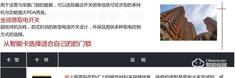 金硕德智能锁 503酒店智能密码锁