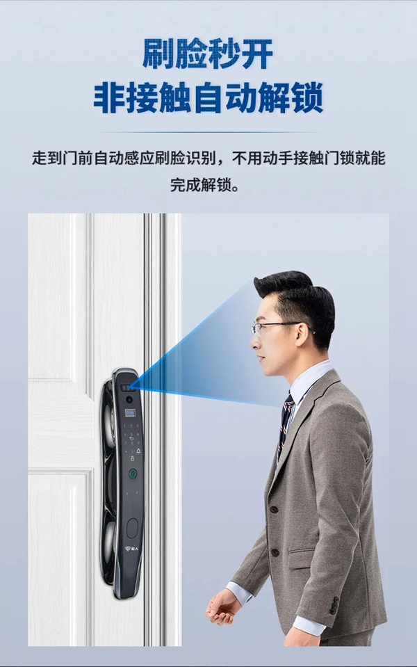 SID超人智能锁开启智能新时代，刷脸即秒开！